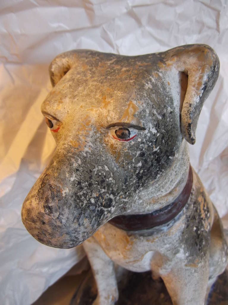 Grand chien en papier mâché 1