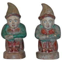 Retro Pair of Funky Gnomes