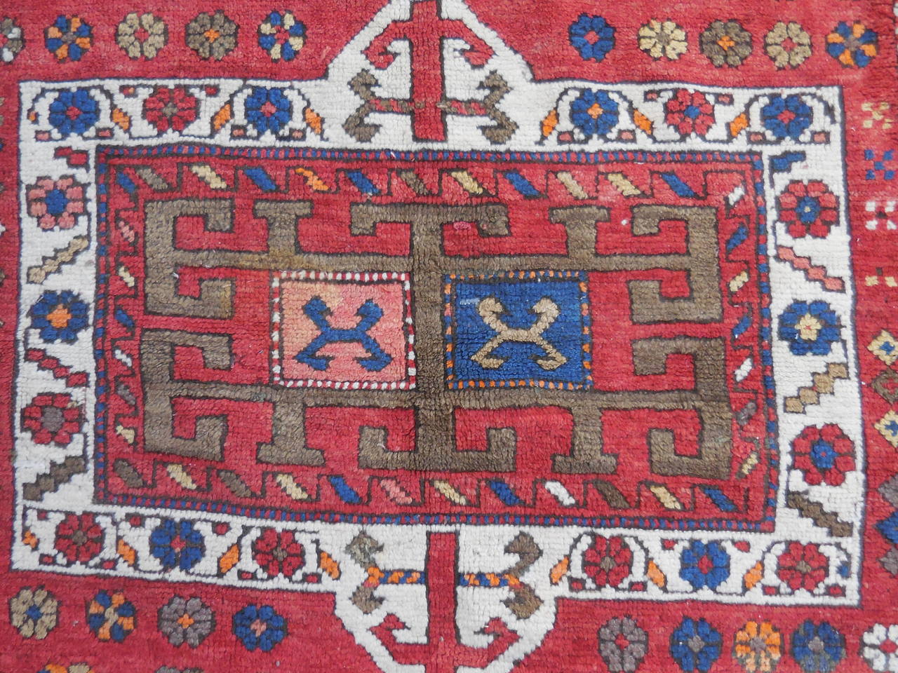 Wool Caucasian Kazak Rug