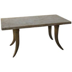 Architectural Brass Coffee Table