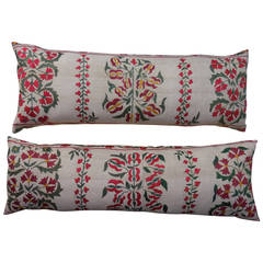 Pair of Long Suzani Pillows