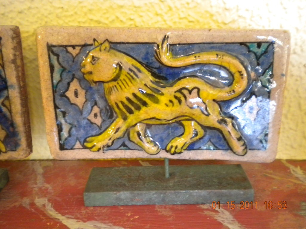 Lion Persian tiles