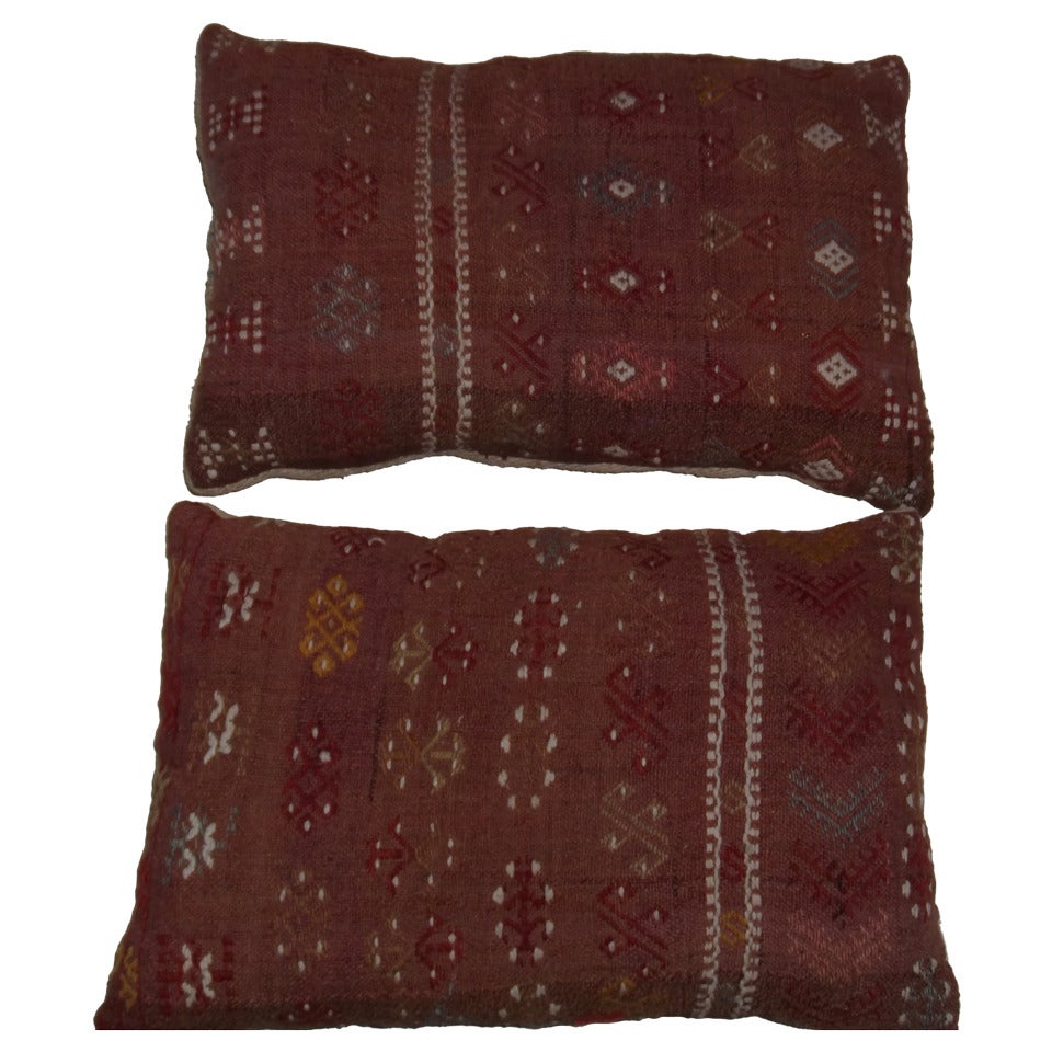 Pair of hang embroidery pillows