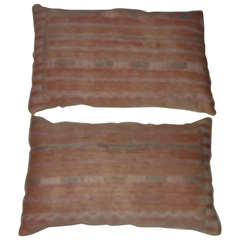 Pair of silk rugs pillows