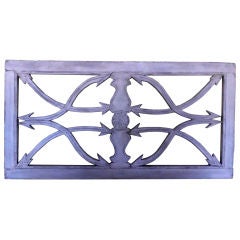Architectural Carved Wood Wall Hanging