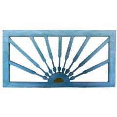 Architectural carved wood wall hanging