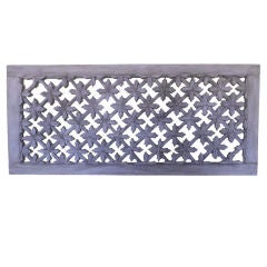Architectural carved wood wall hanging