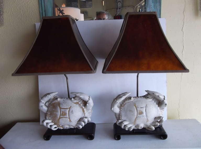 Pair Of Crab Lamps 4