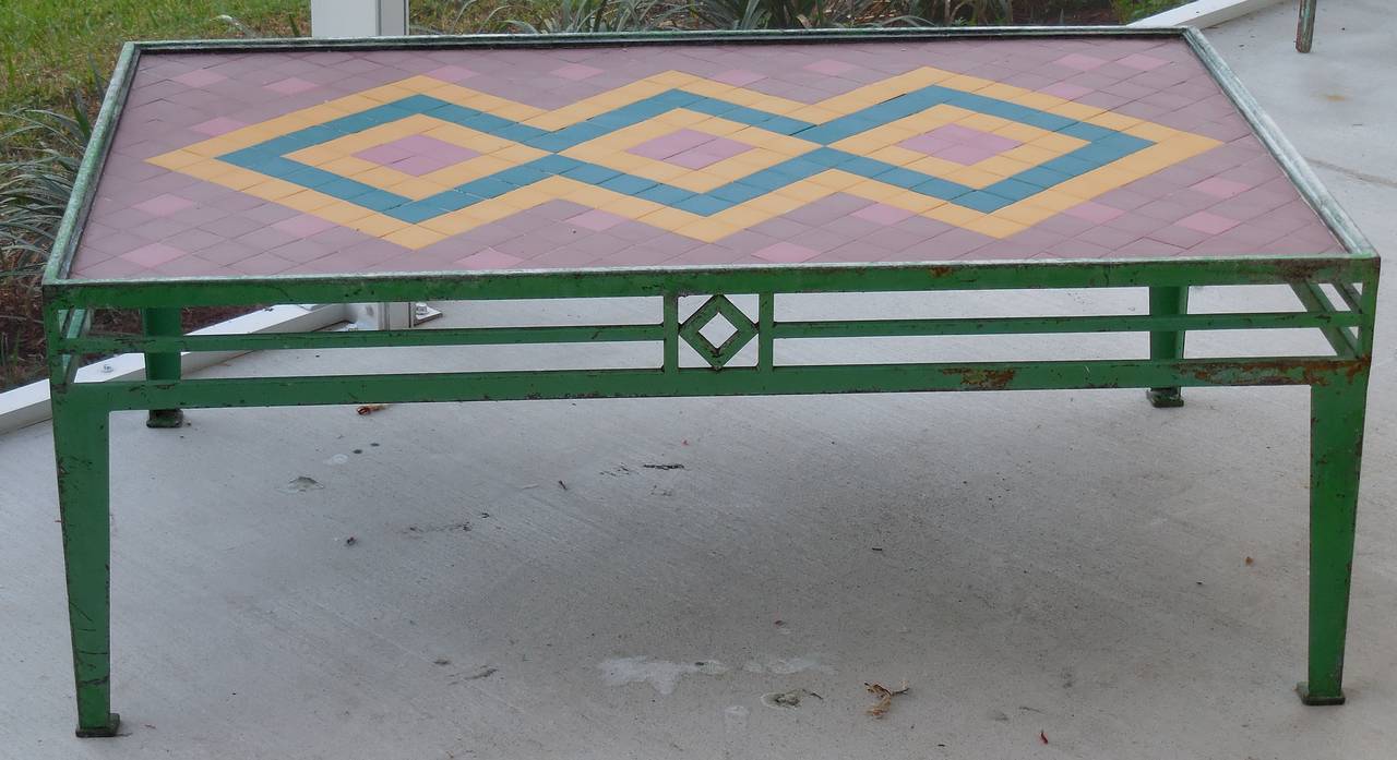 Mid-20th Century Artistic Coffee Tile Table