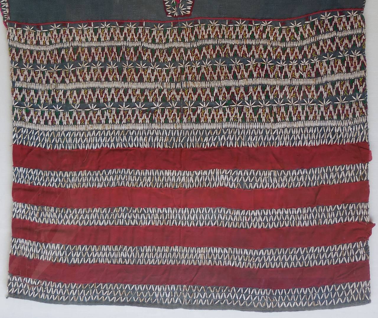 Mid-20th Century Vintage Hand Weave Tunic in Shadow Box