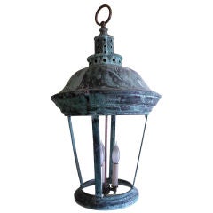 Antique copper lantern