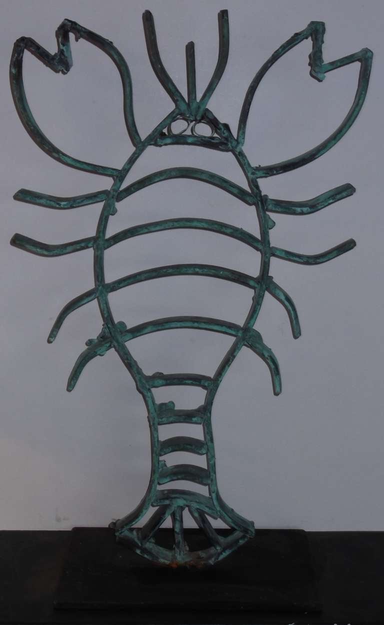 Large Artistic Copper Lobster