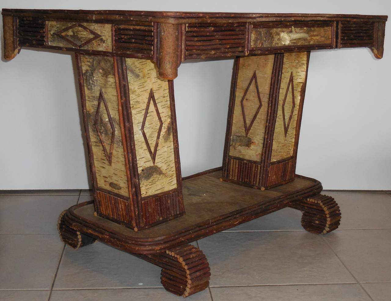 American  One Of A Kind Hand Made Artistic Desk