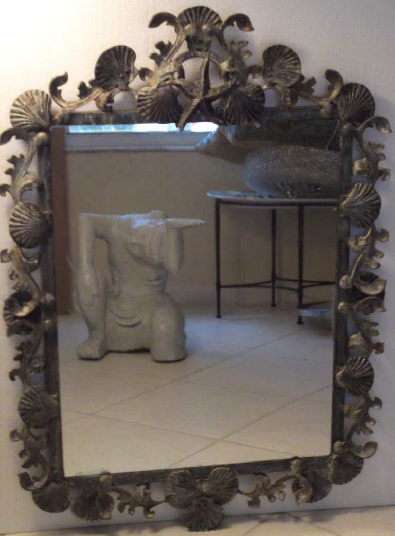 Seashell iron mirror 4
