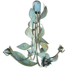 Vintage Funky copper chandelier