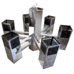 Cubist Chrome Ceiling Light