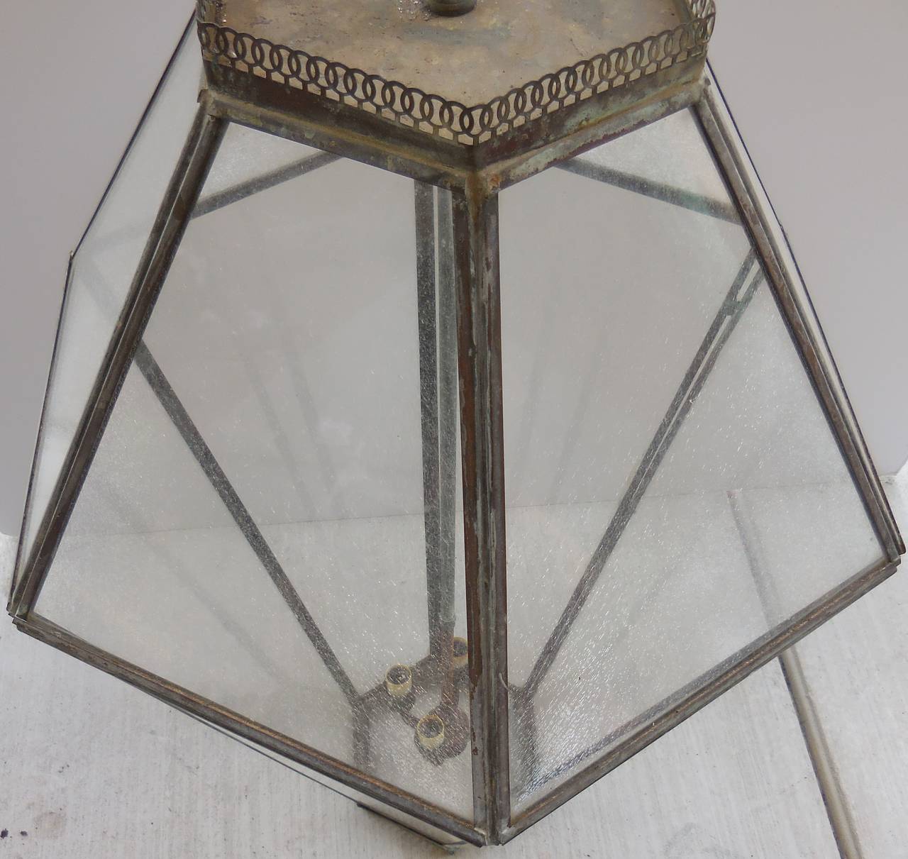 Elegant Brass Hanging Lantern 4