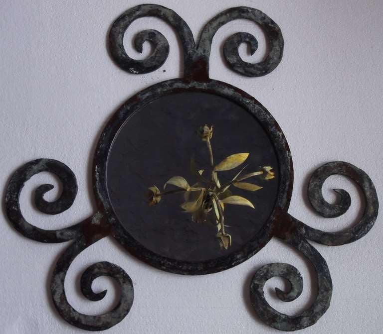 Funky Wrought Iron Mirror For Sale 4