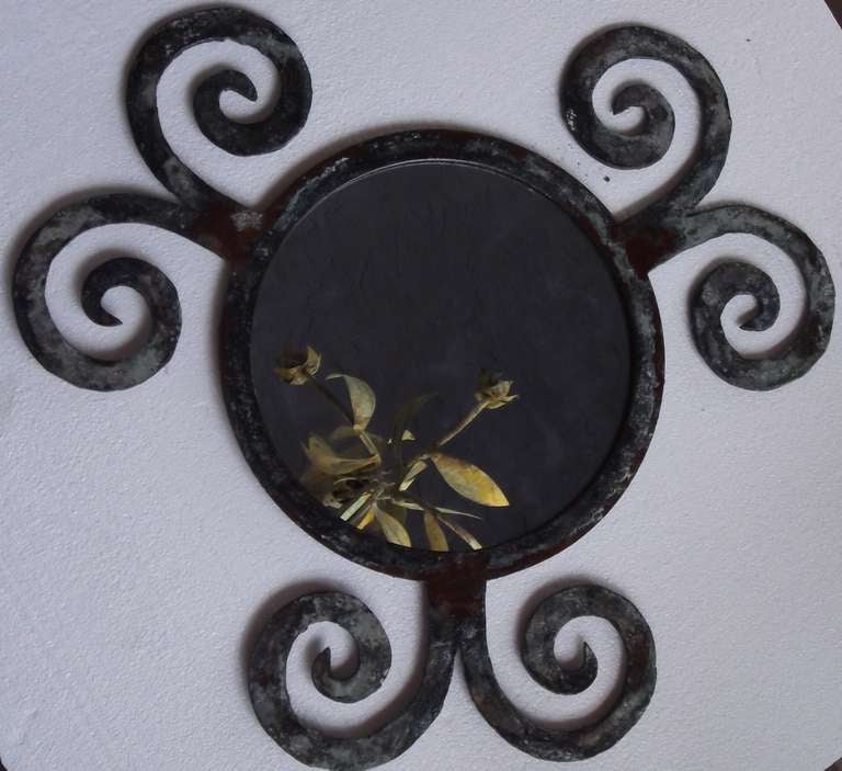 Funky Wrought Iron Mirror For Sale 5