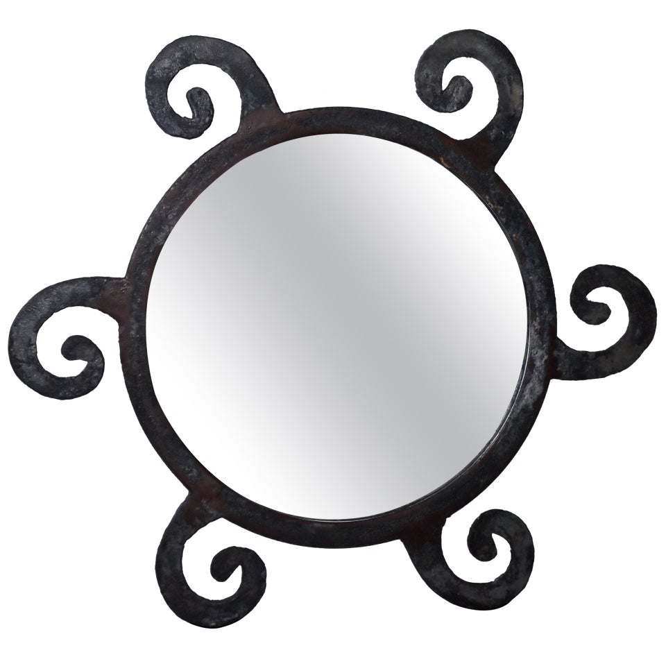 Artistic Iron Sun Mirror