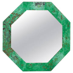 Architectural Bronze Hexagon Mirror