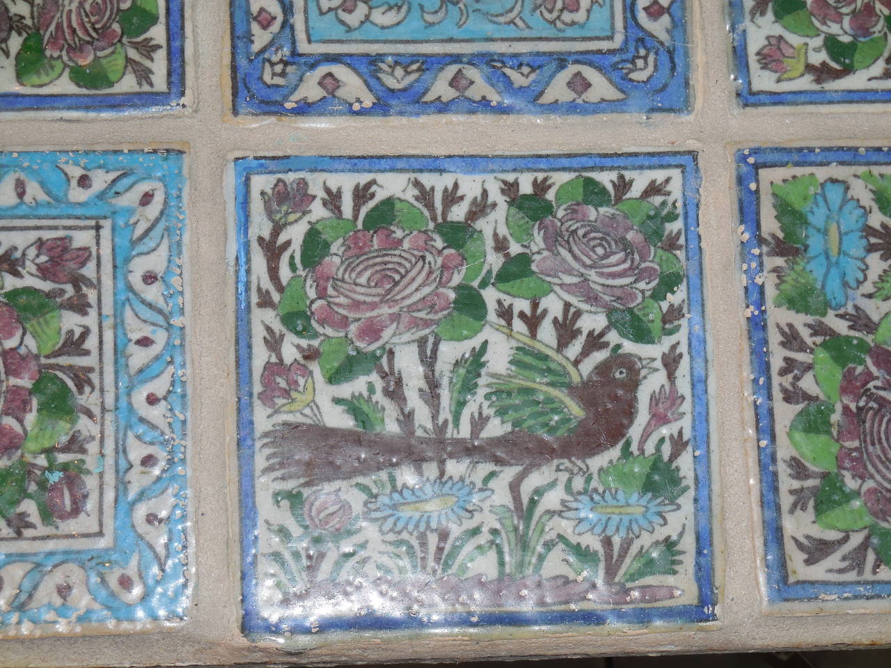 Artistic Persian Tile-Top Coffee Table 5