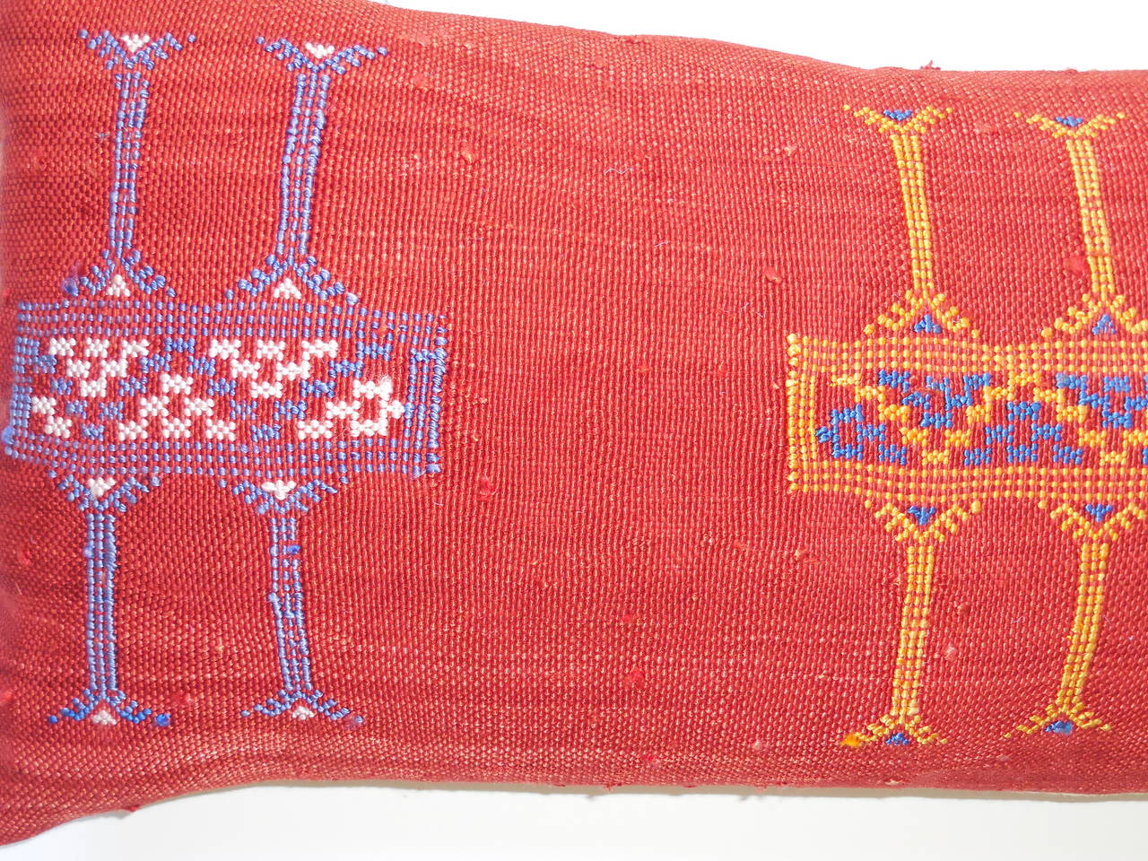 Woven Pair of Geometric Motif Pillows