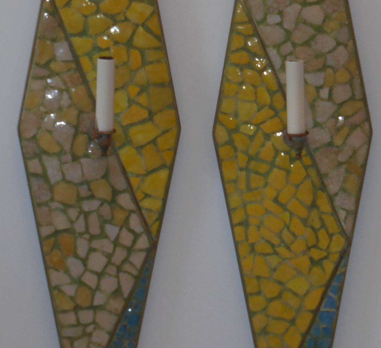 Funky Pair of Wall Sconces For Sale at 1stdibs