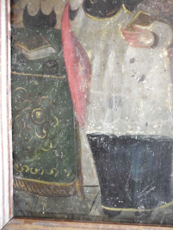 19th Century Antique Religious Oil Painting