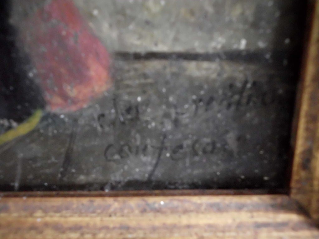 Tin Antique Religious Oil Painting