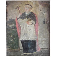 Antique Religious Oil Painting