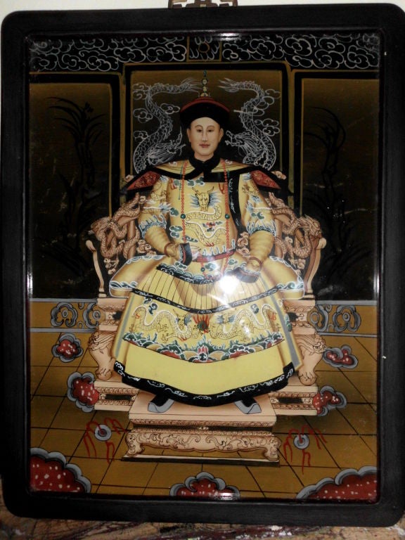 Beautiful Reverse Glass Hand Painting