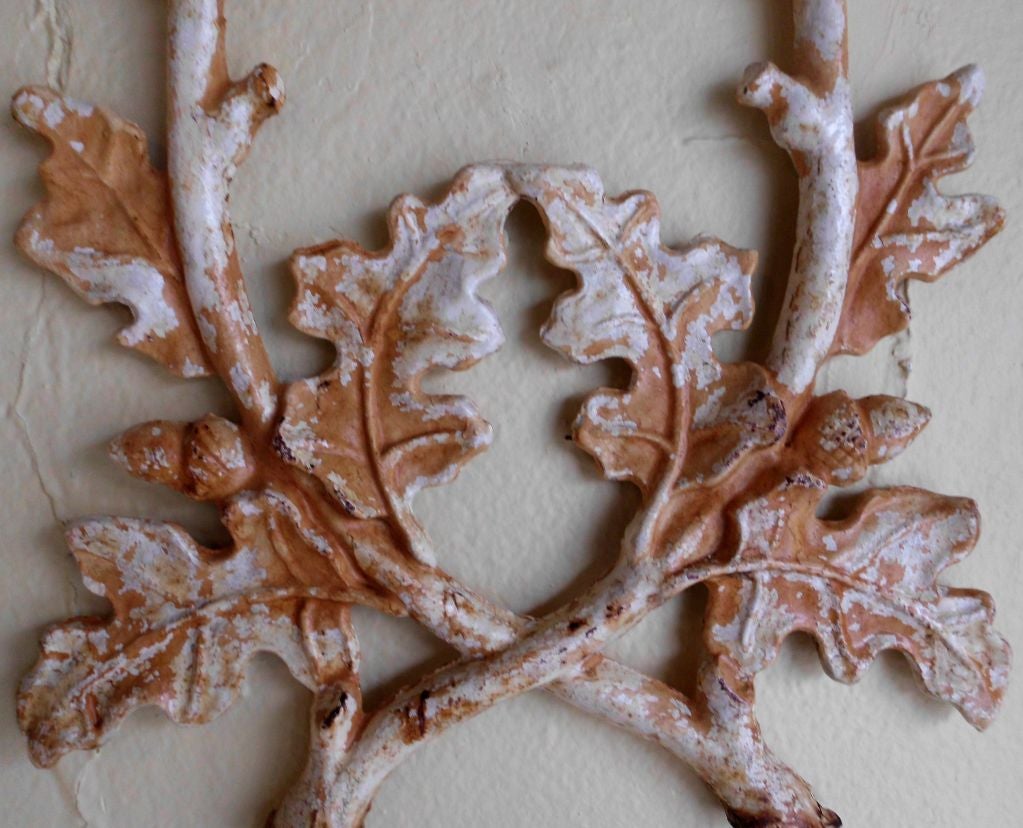Pair of cast iron decorative wall hanging at 1stdibs