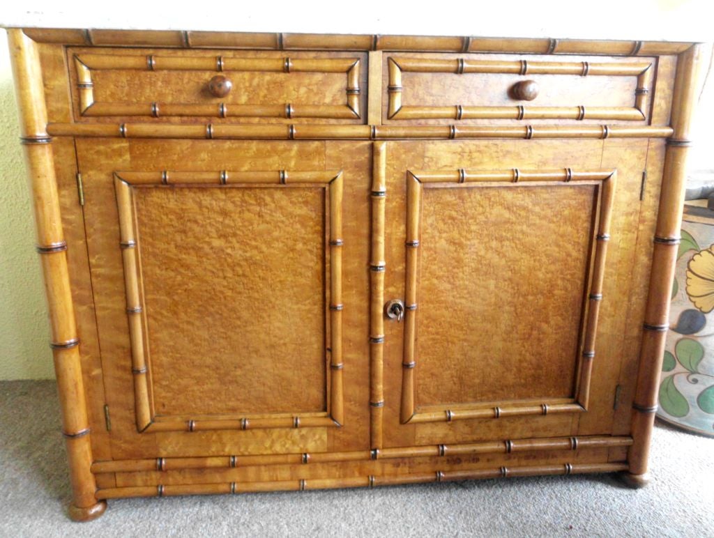 Beautiful antique bamboo chest 2