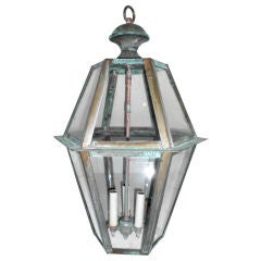 Six side copper lantern