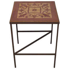 Iron Tile Table