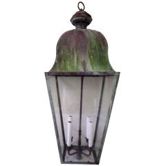 Large Vintage Copper Lantern