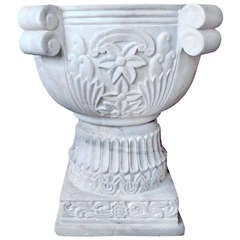 1900's Marble Carved Table Urn