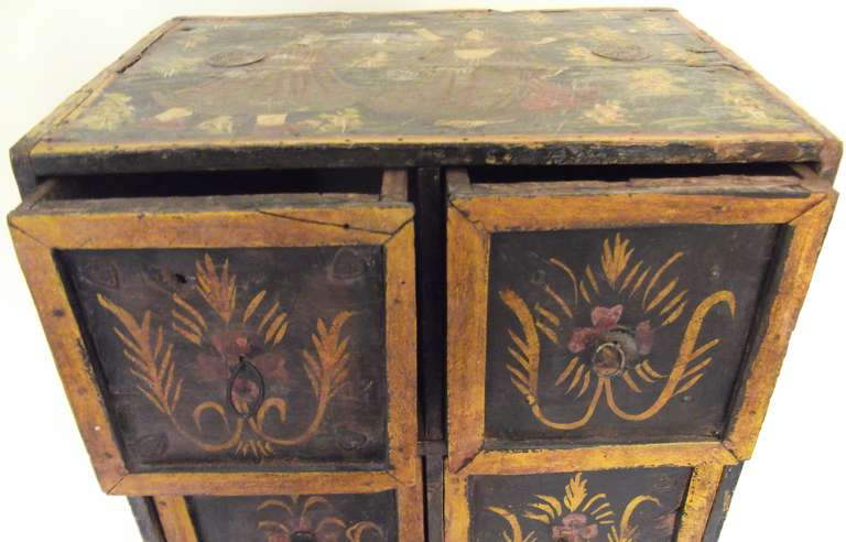 20th Century Antique Hand-Painted Indian Chest