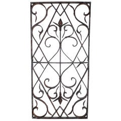 Architectural iron wall hanging