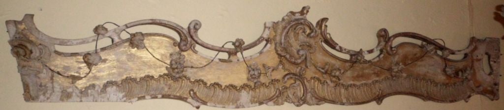 Big French gilt wood carved wall hanging