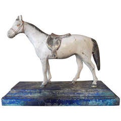 Beautiful Hand Painted Bronze Horse