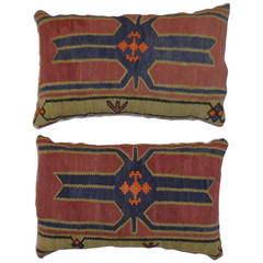 Pair of Caucasian Rug Fragment Pillows