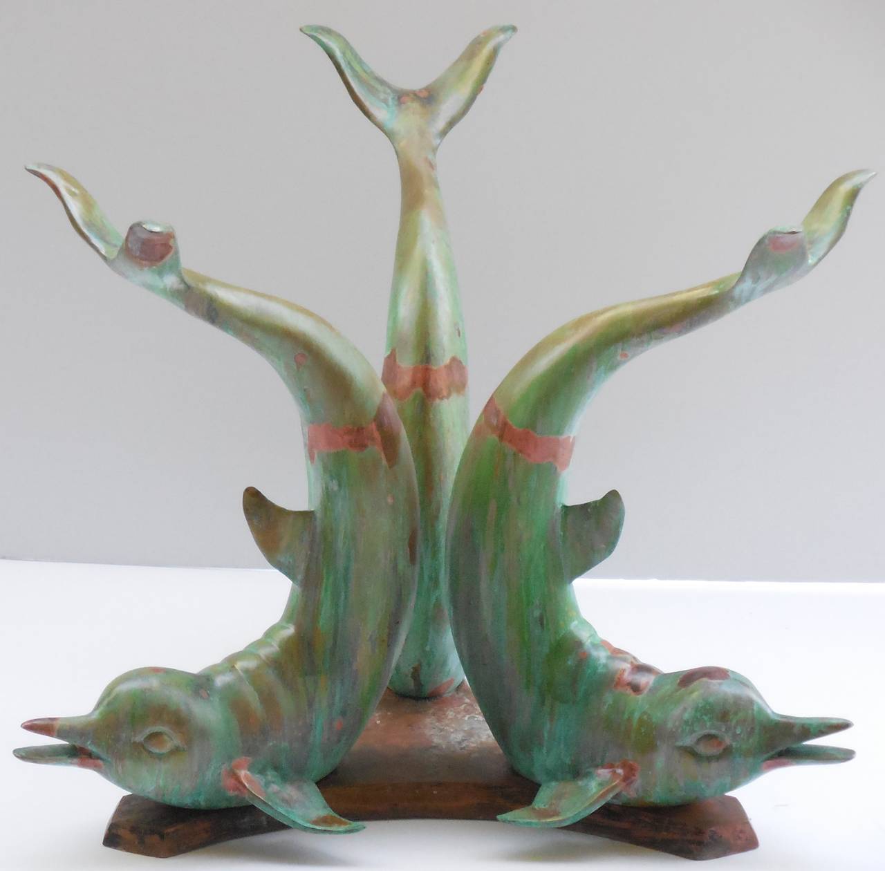 1960 Brass Dolphin Sculpture Coffee Table Base at 1stDibs dolphin