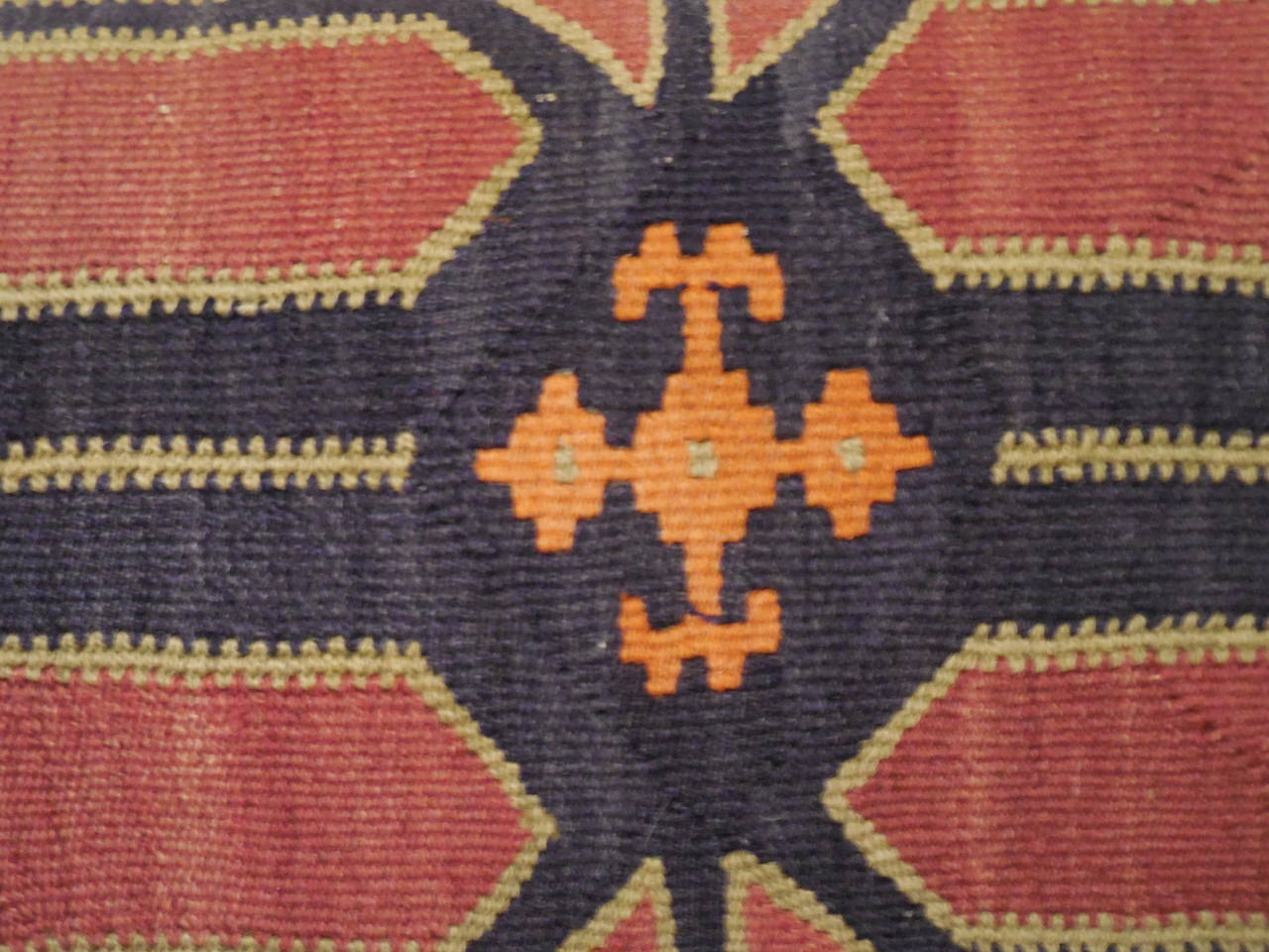 Pair of Caucasian Rug Fragment Pillows 3