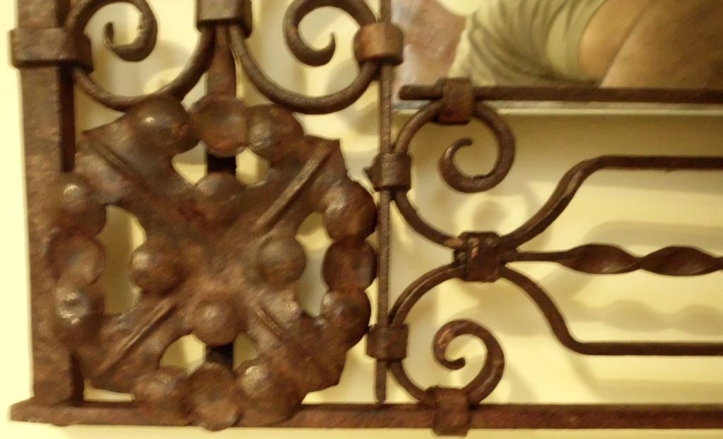 Elegant Hand Twisted Wrought Iron Mirror 1