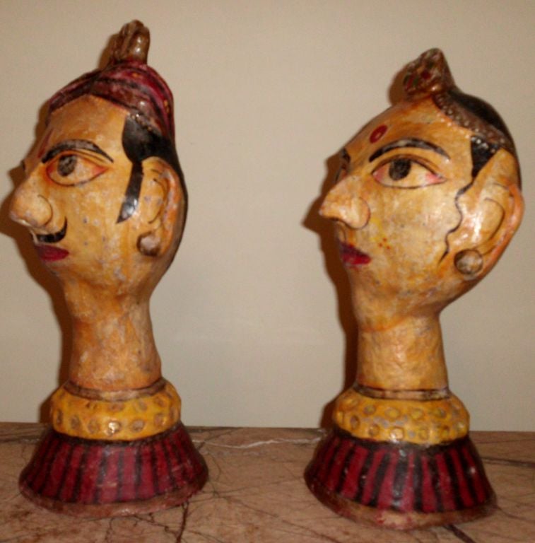 Late 20th Century Papier mache puppets