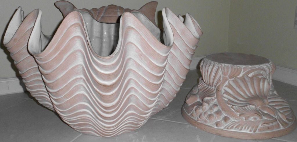 Large Beautiful Italian Shell Sculpture or Planter 4