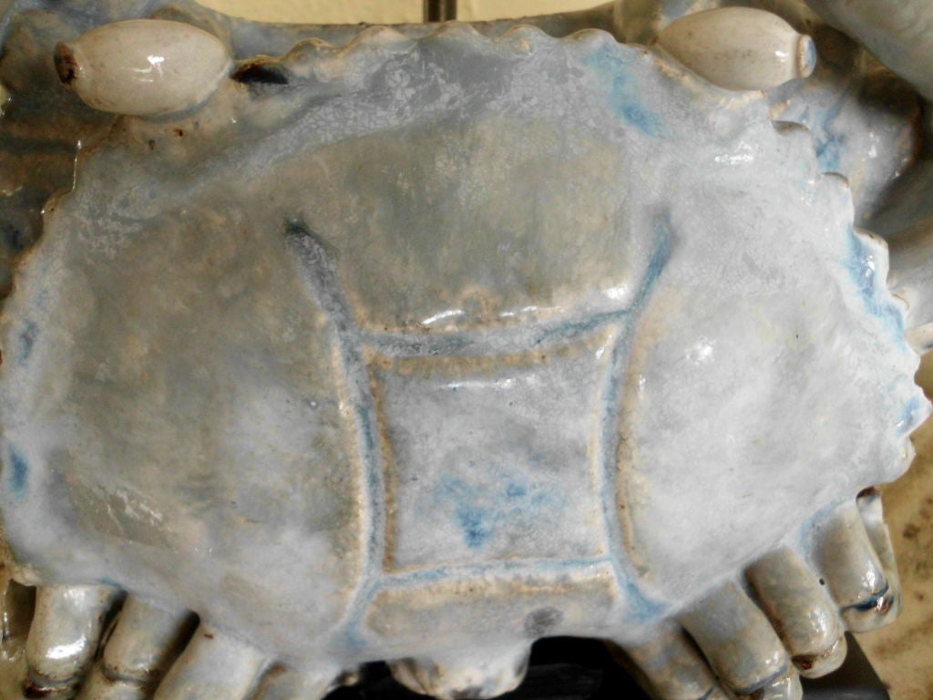 Unknown Pair of beautiful crab table lamps
