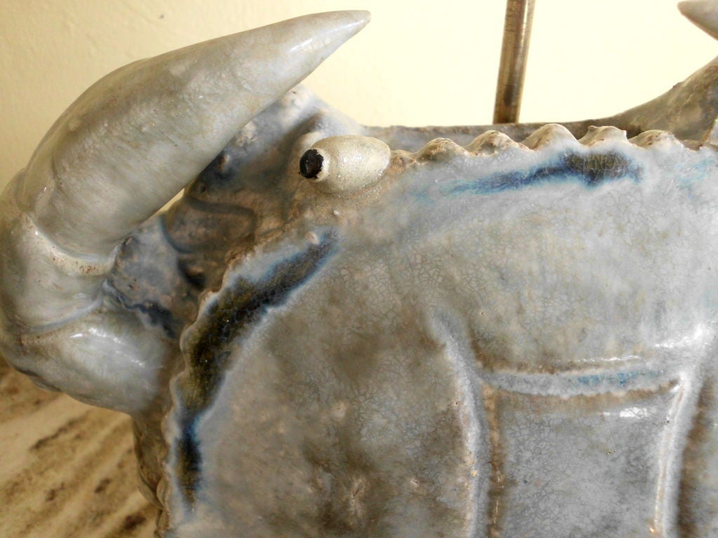 Pair of beautiful crab table lamps 1